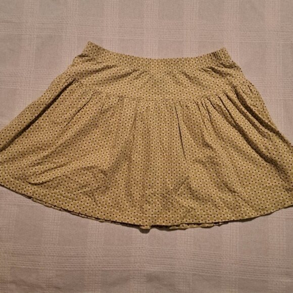 Tea Collection girls size 12 2 tone green  purple & white elastic waisted skirt - Picture 1 of 4